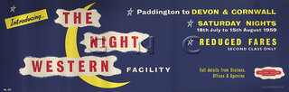 Night Western Facility To Devon & Cornwall