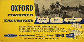 Oxford Excursions By Rail, Road, River (Fenton)