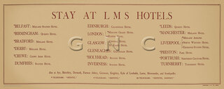 Stay At LMS Hotels - List Of Hotels c1930