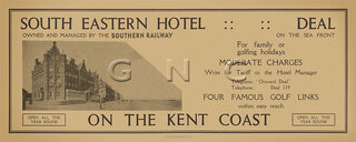 South Eastern Hotel, Deal On The Kent Coast