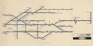 Fenchurch St Suburban LTS Lines Map Diagram c1948