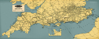 Southern Region General System Map 1958