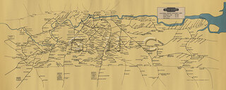 London Suburban Electrified, Steam Lines Map c1950