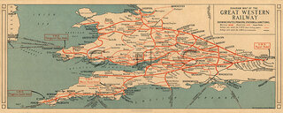 GWR General System Map Diagram c1930 [1]