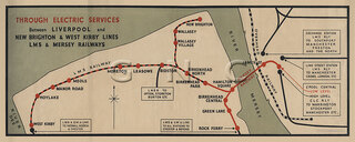 Mersey Railways Liverpool - Wirral Lines Map 