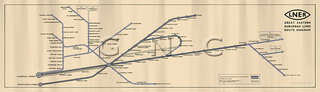 Great Eastern London Suburban Map Diagram 1946