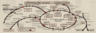 Metropolitan Railway London Map Diagram pre-1923