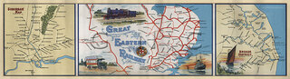 Great Eastern Railway GER Map 1900 