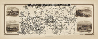 Lancashire & Yorkshire Railway Map & Advert