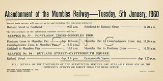 Mumbles Railway - Abandonment 1960