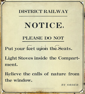 Do Not Relieve Calls Of Nature Through Window