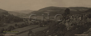 Wye Valley near Builth - London Midland & Scottish Railway