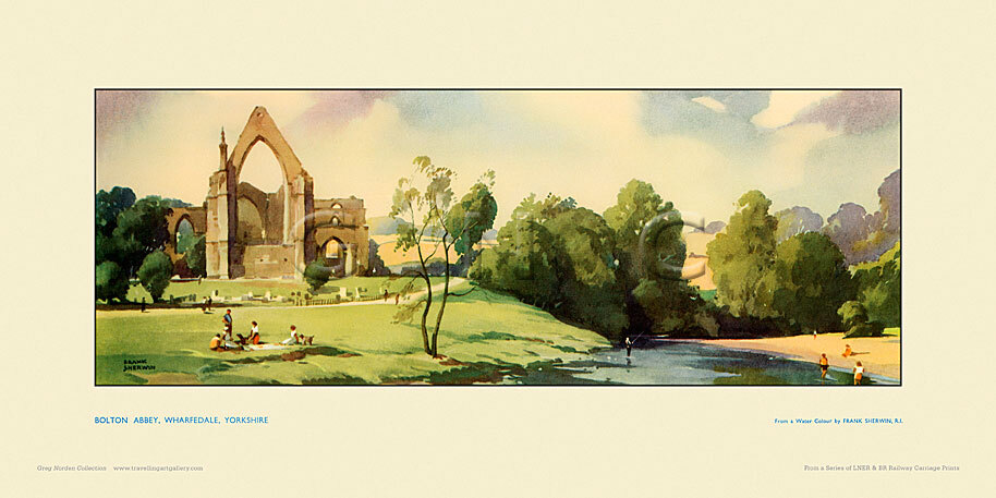 Bolton Abbey, Wharfedale by Frank Sherwin - Travelling Art Gallery ...